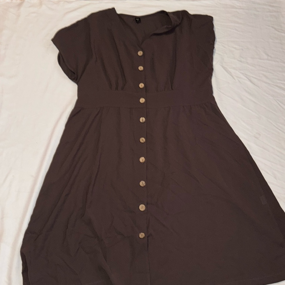 SHEIN curve dress dark grey